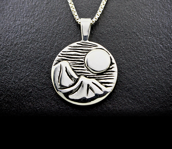 "Moon Over Sleeping Giants" Pendant - Jeff Mckenzie